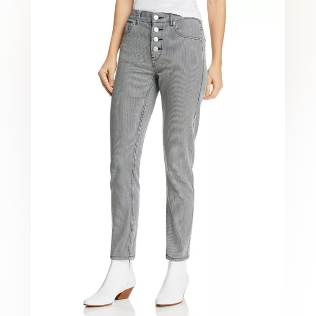 Joie Aerindis Ankle Straight Leg Striped Jeans